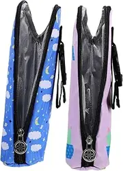 Beatifufu Insulated Baby Bottle Cooler Bag 2pcs Milk Bottle Carrier Portable Pouch