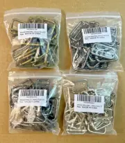 20Pcs Metal Slide Adjuster Buckle Tri-Glides with Movable Center Bar Non Welded
