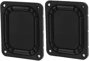 Mobestech 2pcs Bass Auxiliary Speaker Subwoofer Radiator Speakers Loudspeaker Vibration Plate Replacement Loudspeaker Diaphragm Plate Passive Radiator for Bass Black Iron