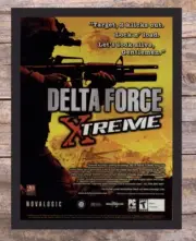 Delta Force Xtreme Framed PC FPS Video Game Art 2005 Vintage Print Ad Poster