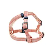 Medium Reflective Step-in Dog Harness, Salmon Pink, Fits 16"-18" by Vibrant Life