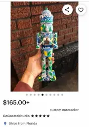 Go Coastal (Jupiter, Fl) Handpainted 12" Custom Nutcracker
