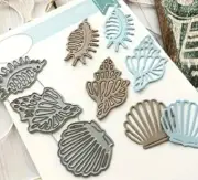 3 Sea Shell Die Cuts Seashell Beach Cut Paper Punch Conch Scallop Shells Ocean