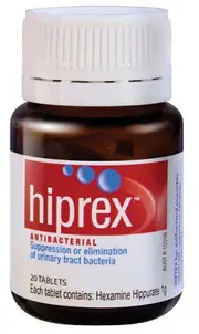 Hiprex Antibacterial 20 Tablets