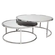 Mirror Table Top Nesting Coffee Table