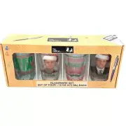 The Office TV Show Christmas 16 Oz Glassware Set Of 4 Glass Barware 6745
