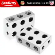 1 Matched Pair 1-2-3 Blocks 11 Holes .0002" Machinist 123 Ultra Precision