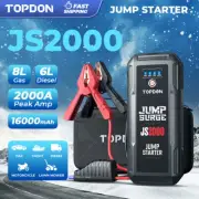 TOPDON JS2000 Portable 2000A Car Jump Starter Power Bank USB Battery Booster Box