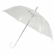 Bulk Lot x 12 Clear Transparent Wedding Umbrella White Handle