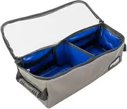 Kings Plus Clear Top Canvas Bag - Small | Clear PVC Lid with SBS Zippers | 370GSM Grey Canvas