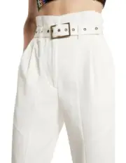 NWT RRP $350 Sass & Bide MARCH WITH ME Paper Bag Pants Size 38 8 Free Post