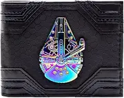 [The Last Jedi] Star Wars Millennium Falcon Iridescent Badge ID & Card Bi-Fold Wallet