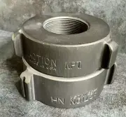 Aluminum Fire Hose Thread Adapter, 2.5" F.NST Swivel x 1.5" F.NPT Rocker Lug
