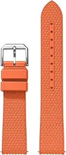 [BARAK WATCHES] Textured FKM Rubber Band For Watches, Premium Textured FKM Rubber Watch Band Strap, Quick Release 20mm 22mm Replacement Watch Straps