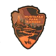 Star Wars, Mustafar National Park Ranger Patch, 3D PVC Rubber
