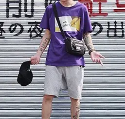FINDSENSE H1夏季 新款日本 街頭 個性印花 時尚 情侶 寬鬆 潮牌 短袖 T恤 潮男女 上衣