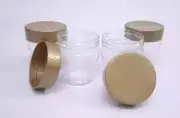 Spice Bottles Jars Containers Empty with Lids 4Pcs Plastic Organizer Storage