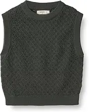 [Wheat] Girls Sweater Vest