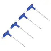 4pcs 5mm Ball End Hex Key T-Handle Wrench Spanner, Metric CR-V Steel