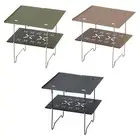 Camping Table Compact Stable Mini Folding Table for Barbecue Hiking Yard