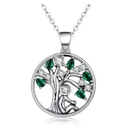 Sterling Silver Tree Of Life Hypoallergenic Necklace