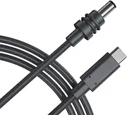 Starlink Mini USB C to DC Power Cable, 100W USB Type C Input to Waterproof Barrel Jack Charging Cord, XICEN 18AWG Satellite Type C to DC Power Extension Cord Replacement for Outdoor (Black-5 M)
