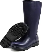 [RIUETAR] Rain Boots for Men, Comfort Waterproof Rubber Boots Mens Durable Anti-Slip Mud Garden Boots for Hunting Gardening Farming Fishing, Wide Calf Raining Shoes Outdoor Work Boots