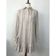 BCBGMaxAzria Dress Peggy Women Sz XXS Asymmetric Plaid Mini Shift Pullover NWT