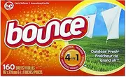 Bounce 80168CT Fabric Softener Sheets, 160 Sheets/Box, 6 Boxes/Carton