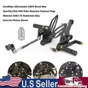 Gold Rear Sets Footpegs Footrest Fit for Kawasaki EX250 EX400 Ninja 2018-2020