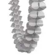 Silver Tissue Paper Honeycomb Garland (4m)