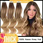 CLEARANCE Tape In On Russian Remy Human Hair Extensions Skin Weft 150gr Straight