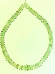 AAA+ Green AMETHYST 13mm-9mm Micro Faceted Rondelle (80 Graduated Beads) 17"str