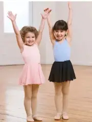 Revolution Dancewear Style#91 Pull-On Skirt Child Black M/L Tap Ballet Gymnastic