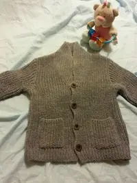 在飛比找Yahoo!奇摩拍賣優惠-zara baby 小型男必備保暖毛衣 74公分線衫 外套 
