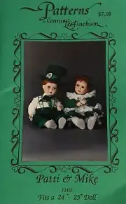 Irish Costume Pattern For Boy & Girl Dolls 24’- 25” New & Uncut!