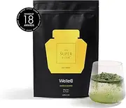 [WelleCo] The Super Elixir Daily Greens Powder, Probiotic Drink Mix with Whole Foods, Gluten Free, Vegan Gut Health Powder, Energy, Immunity, Healthy Skin, Hair & Nails (300g, Lemon Ginger)