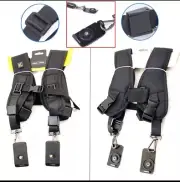 Shoulder Sling Belt Strap for 2/Two DSLR Quick Rapid Digital Cameras