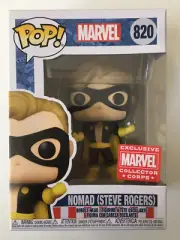 New Funko Pop Marvel Collector Corp Steve Rogers Nomad Protector Included