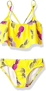 [Kanu Surf] Girls' Karlie Flower Flounce Bikini Swimsuit