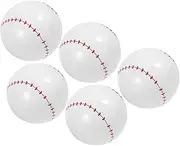 Abaodam 5 Pcs Inflatable Beach Balls Durable Pool Float for Birthday Party Beach Pool Sports Games Fun Party Essentials for Group Play Festive Atmosphere