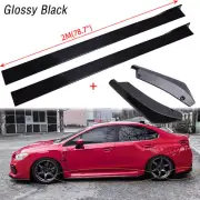 78.7" Side Skirt Splitter Lip +Rear Bumper Diffuser For Subaru WRX/STI 2013-2023 (for: Subaru)