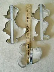 Mickey Mouse & Donald Duck Disney Metal Cookie Cutters / 7" / USA / NEW
