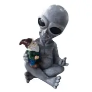 Bella Haus Design Andre'& Fritz Friendship Stories Alien and Gnome Garden Statu