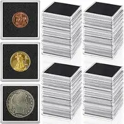 45 Pcs Coin Cases for Collectors Coin Holder 2 x 2 Inch Silver Dollar Coin Holder Coin Case Acrylic Half Dollar Coin Holder Collectors Silver Dollar Display Box for Coin Collection Supplies
