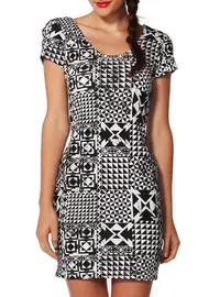 Checker Board Dress--SS-6741