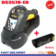 Motorola Symbol DS3578-ER 2D Wireless Barcode Scanner USB Kit W/Cradle & Battery