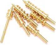 6Pcs Leather Burnisher Brass Slicker Pack Polishing Tool, Different Shapes for Leather Sealing and Waxing, with Simple Installation, for Leather Trimming and Burnishing