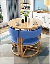 Table and Chair Set for Office and Reception Small Conference Table for Lounge SpaceSaving Furniture for Living Room Light Grey