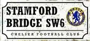 Chelsea FC Retro Football Street Sign (UK Size: One Size) (Black/White)